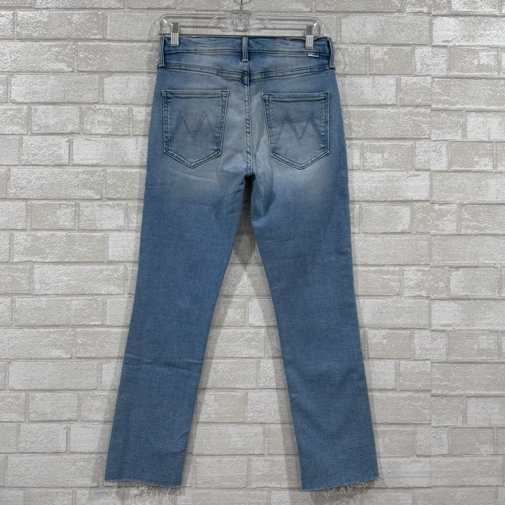 MOTHER THE MID RISE DAZZLER ANKLE FRAY KEANS - Hopeless Romantic - Sz-28 - Picture 5 of 12